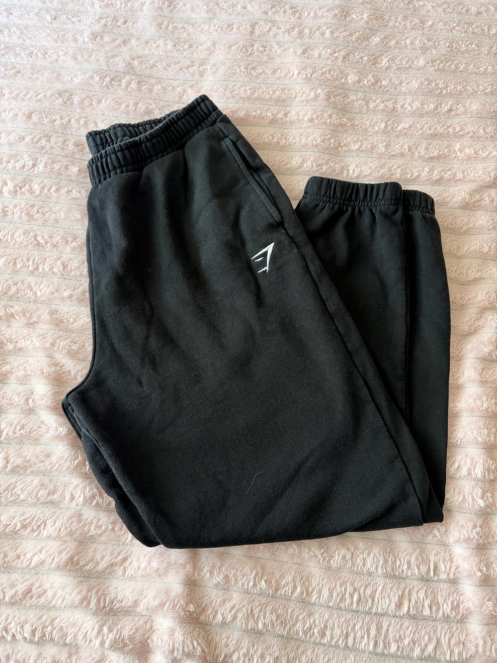 Gymshark Black Men's Jogger Sweatpants with Subtle Logo